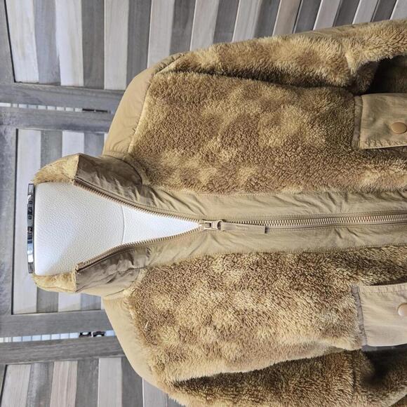 Women's Printed High Pile Fleece Jacket | JoyLab | X Small - Picture 5 of 12